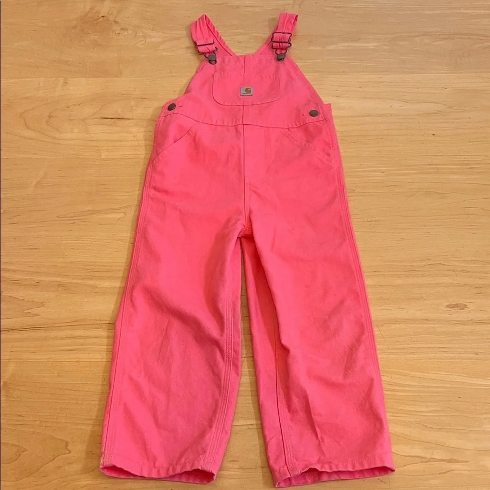 Carhartt Kids Bright Pink Overalls